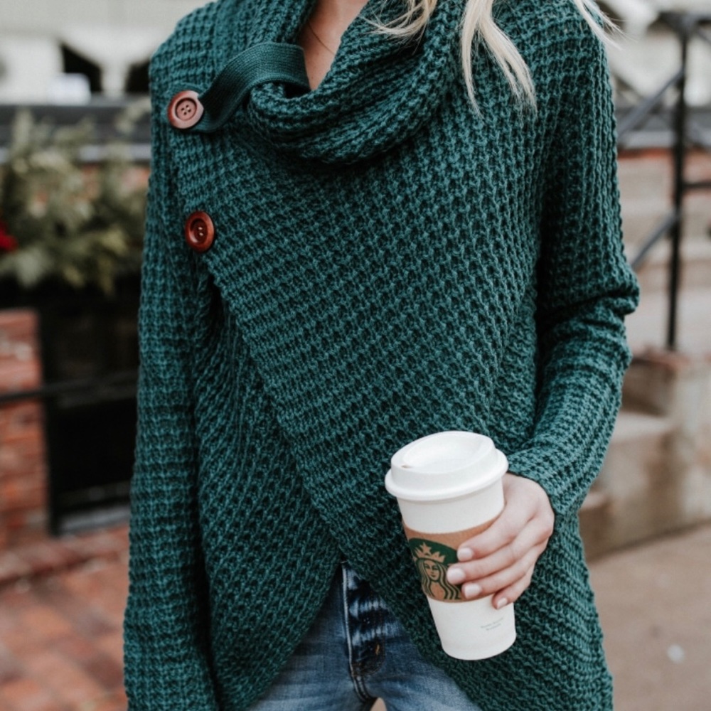 Teal sweater